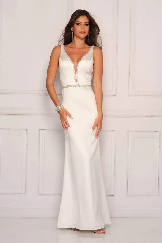 Forward Trendsetter Limited - Stock Dave & Johnny 10990 - Beaded Low Back Bridal Gown