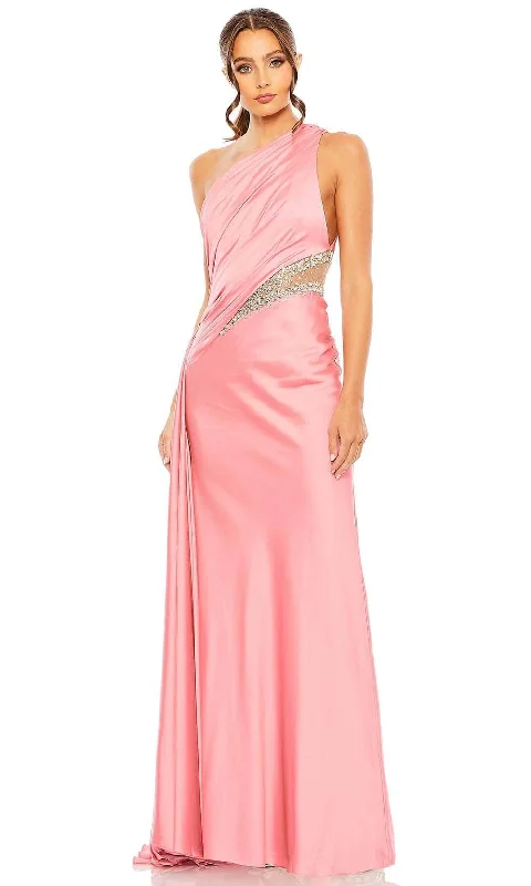 Cozy Chic Promotions Seasonal Trend Mac Duggal 2210 - One Shoulder Satin Prom Dress