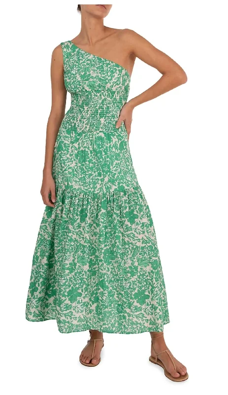 Unbeatable Prices Charming Silhouette Vacation Midi Dress In Clover