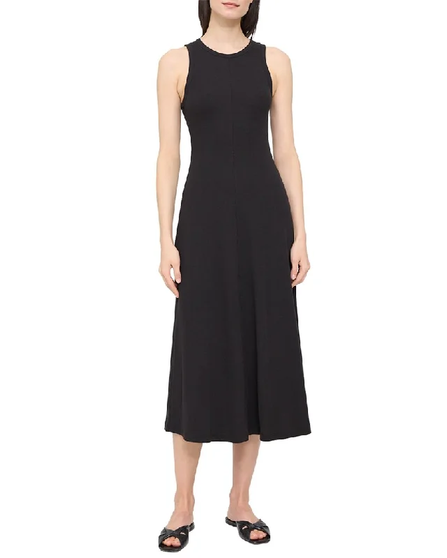 Chic Trends Unveiled Bold Silhouette Theory   Racer Midi Dress