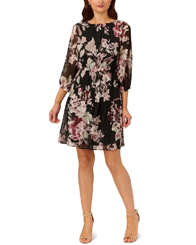 Effortless Style, Endless Impact Modern Romance Adrianna Papell Soft Printed Mini Dress