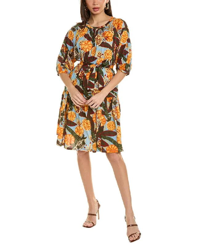 Forward Trendsetter Bohemian Vibe Weekend Max Mara Gathered Hem Mini Dress