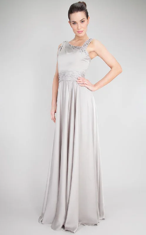 Shop Sales Luxury Style Decode 1.8 - 181557 Beaded Asymmetric Satin A-line Dress