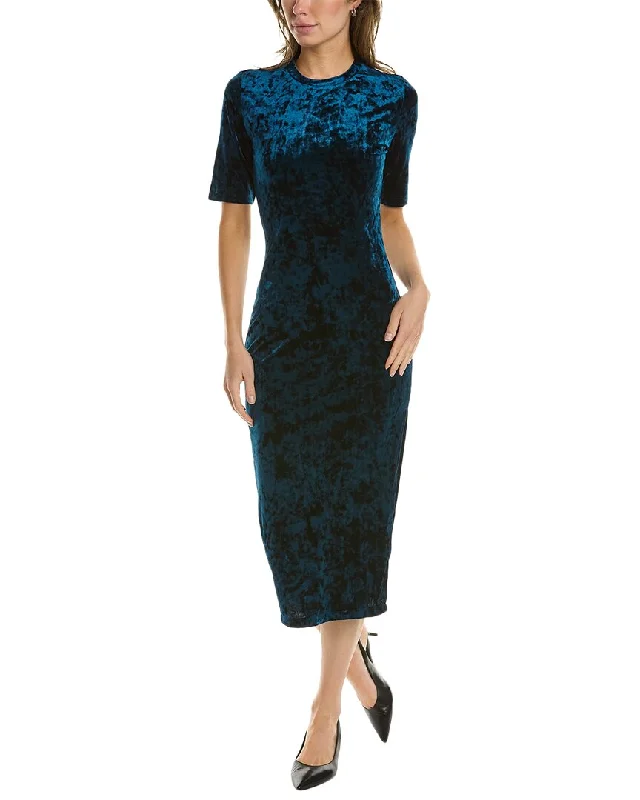 Embrace New Fashion Elegant Attire Cynthia Rowley Crushed Velvet Midi Dress