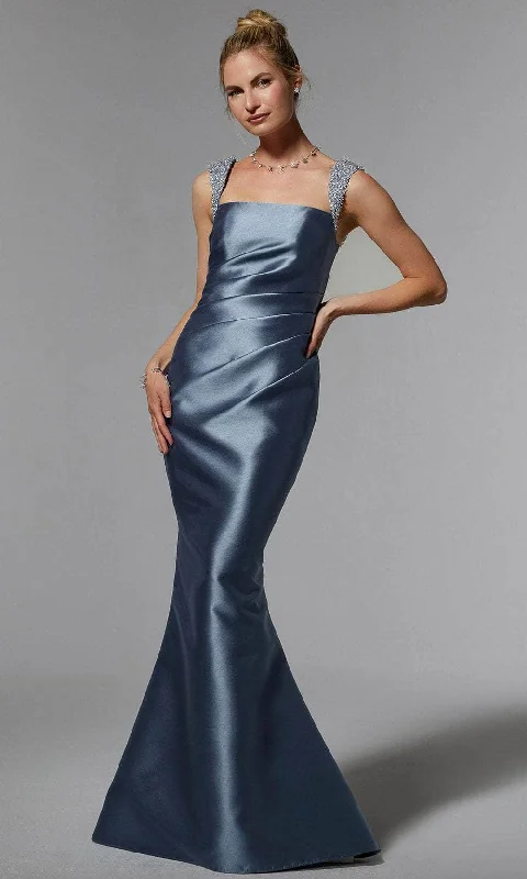 Huge Discounts This Week Big Savings on Minimalist Office Styles MGNY By Mori Lee 72925 - Bejeweled Satin Evening Gown