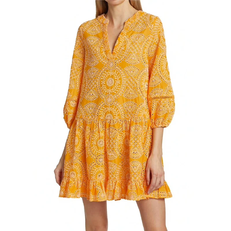 Sleek Style Discounts Urban Sophistication Umbrella Mini Dress In Marigold