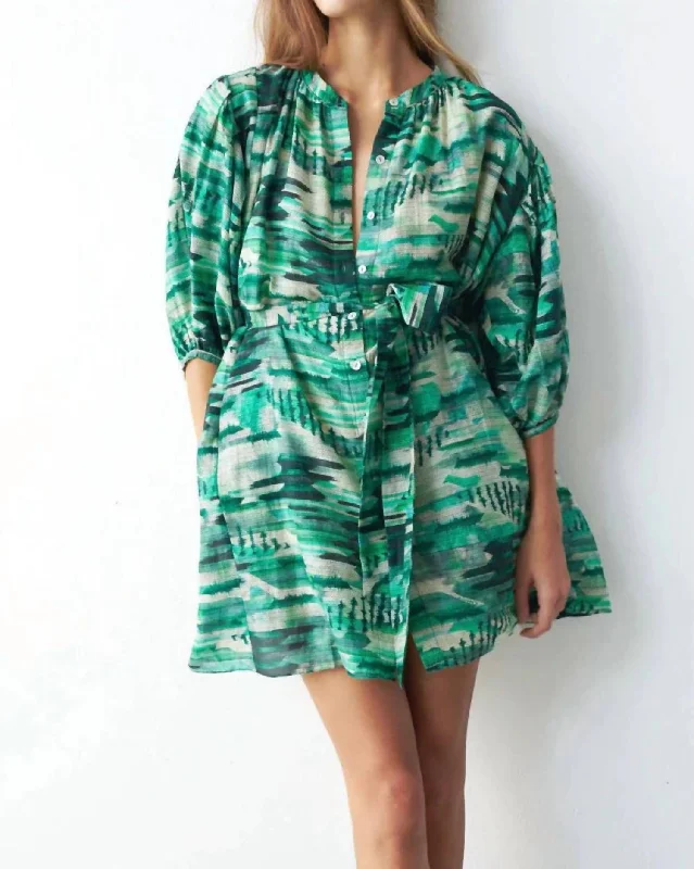 Stay Ahead In Style Big Savings on Minimalist Office Styles Ziggy Mini Dress In Sean Green