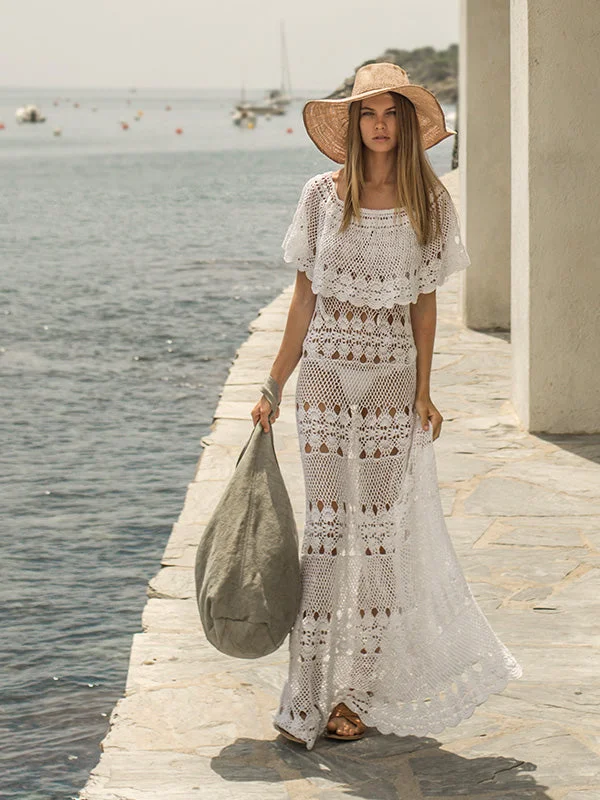 Stylish Looks Classic Charm Crochet Marianne Maxi Dress