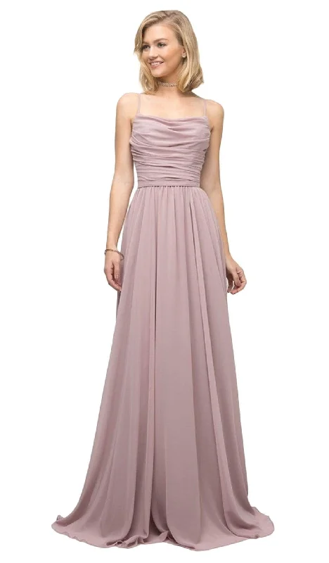 Discover Now Flowy Fabric Cinderella Divine - UR136 Sleeveless Empire Waist Chiffon Dress