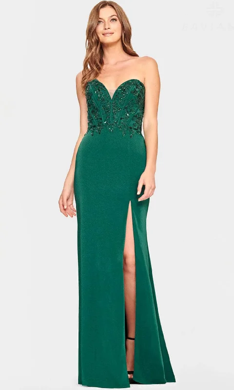 Seasonal Style Discounts Fashion-Forward Style Faviana S10865 - Sequin Embellished Satin Prom Dress