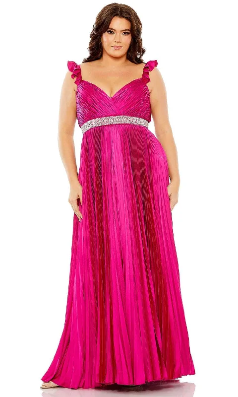 Casual Yet Chic Sales Dreamy Aesthetic Mac Duggal 77004 - Pleated Satin Gown