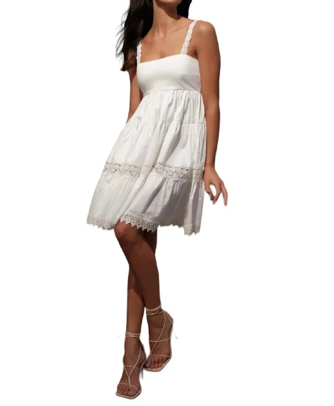 Absurdly Cheap Sale Graceful Movement Alania Mini Dress In White