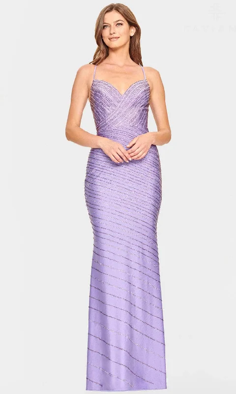 Must Haves Soft Textures Faviana S10830 - Sleeveless V Neck Evening Dress