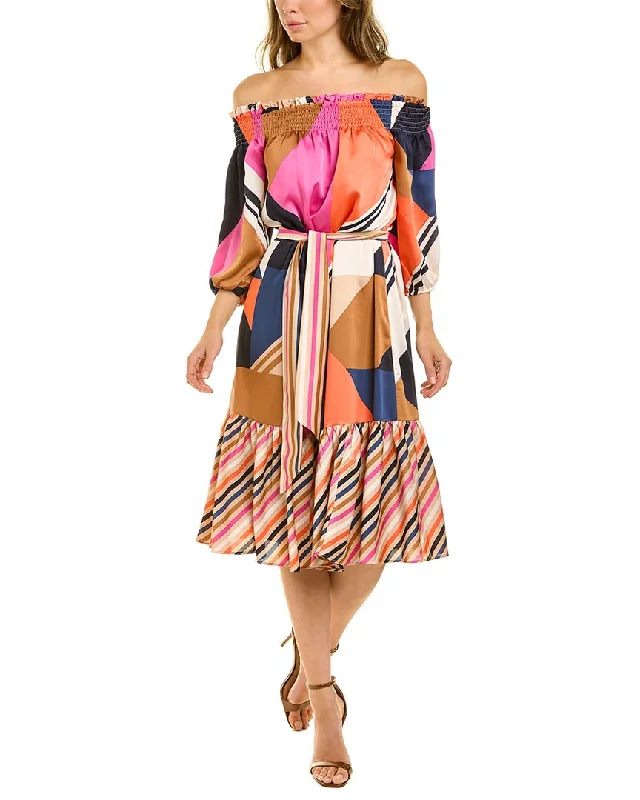 Elevated Casual Discounts Feminine Flow Trina Turk Hiawatha Midi Dress