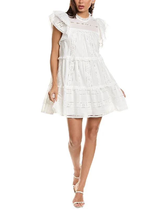 Find Your Unique Flair Effortless Comfort Stellah Voile Ruffle Mini Dress