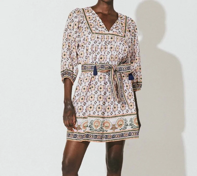 You'Ll Love Us Because Elevated Style Giovanna Mini Dress In Marrakesh Print