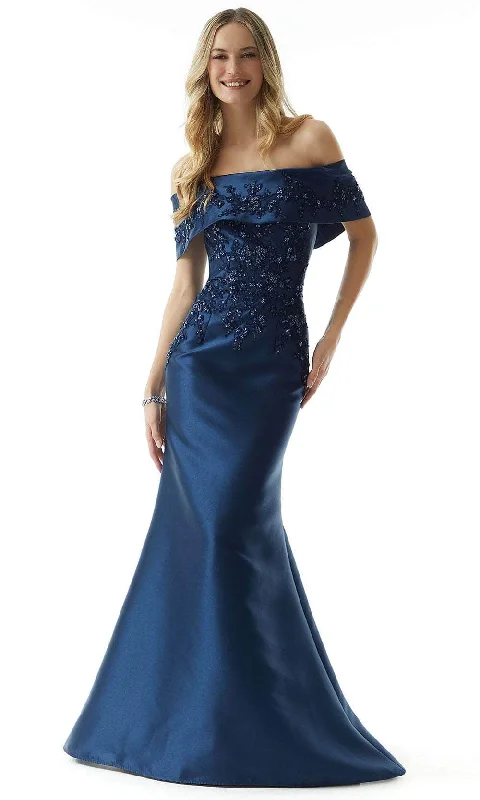 The Latest Trends Boho Chic MGNY by Mori Lee 73019 - Satin Mermaid Evening Dress