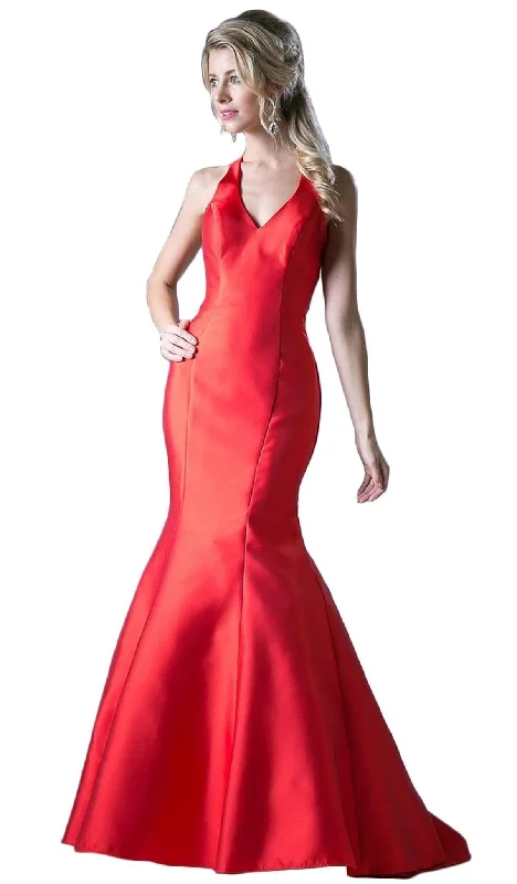 Casual Yet Chic Sales Save on Classic Elegant Styles Cinderella Divine - 13038 Racerback Cutout Satin Mermaid Evening Gown