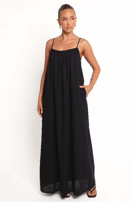 Chic Styles Artful Design Lumina Maxi Dress - Black