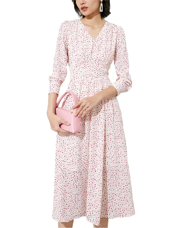 Fashion Sale Sophisticated Cut Onebuye 3/4-Sleeve Midi Dress