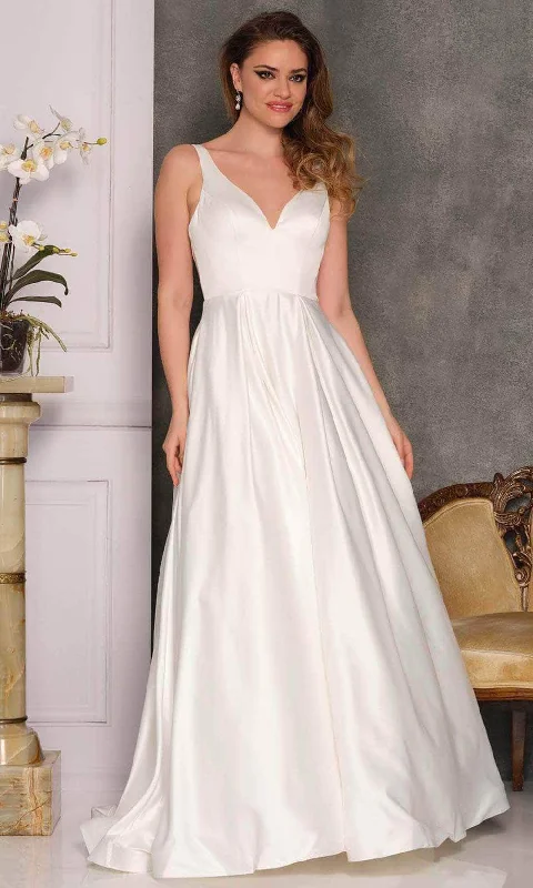 Fashion Forward Boho Chic Dave & Johnny Bridal A10360 - Side Cutouts Bridal Gown