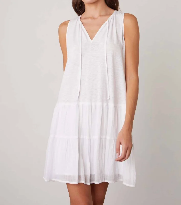 Limited Stock, Big Sale Dreamy Draping Diem Mini Dress In Beach