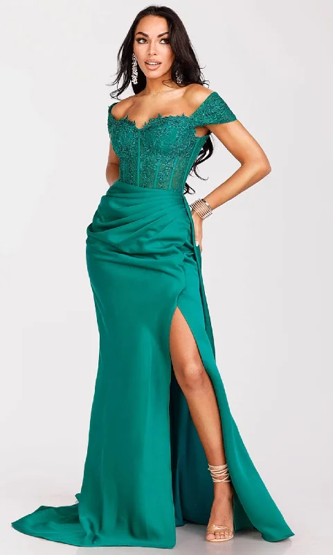 Best Sellers Contemporary Elegance Terani Couture 231P0061 - Cap Sleeve Satin Evening Gown