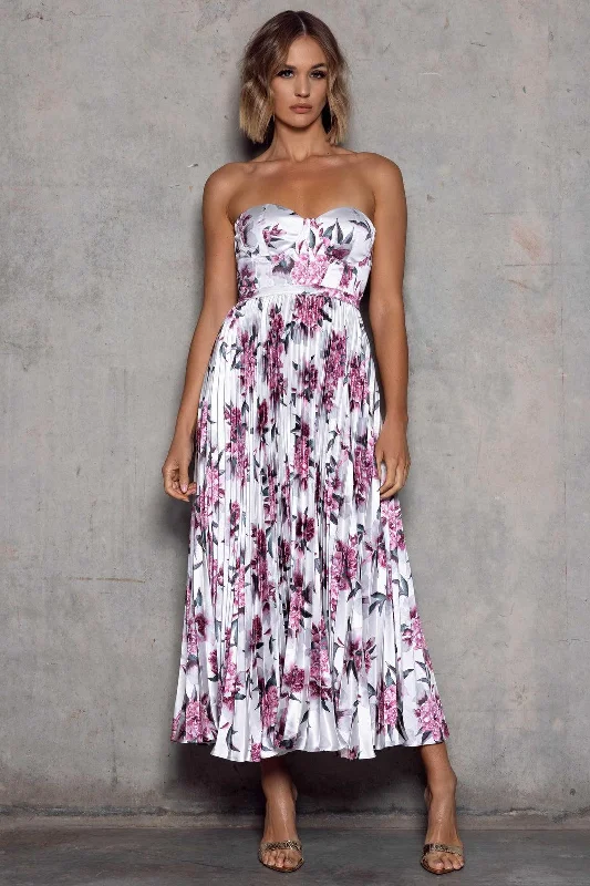 Shop The Hottest Deals Elegant Contour Milan Dress - Pink Floral