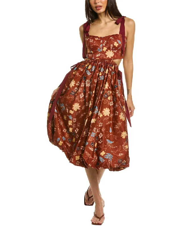 Stylish Savings Refined Look Ulla Johnson Gabrielle Midi Dress