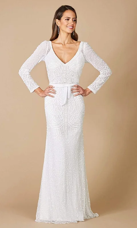 Limited Time Offer Limited - Edition Drops Lara Dresses - 51069 Embellished Lace Sheath Bridal Gown