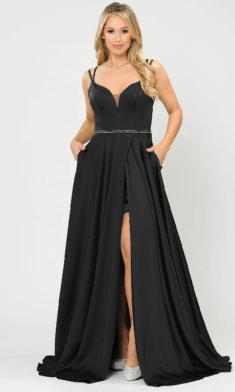 Shop Sales Elevated Style Poly USA 8654 - Satin A-Line Prom Dress