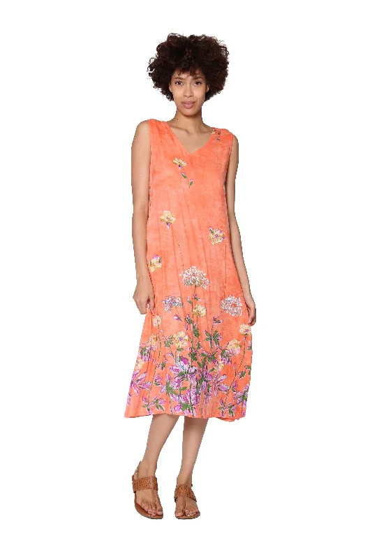 Season Sale Boho - Chic Festival - Ready Style La Cera Sleeveless V-Neck Dress