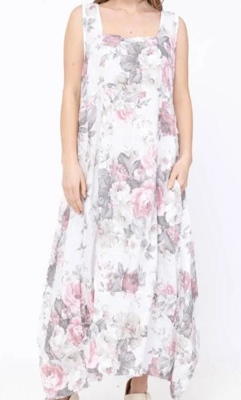 Special Offers, Don't Miss Floral Style 322 Floral Linen Dress