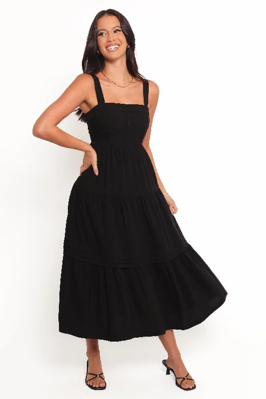 Imeless Style Contemporary Elegance Elvia Maxi Dress - Black