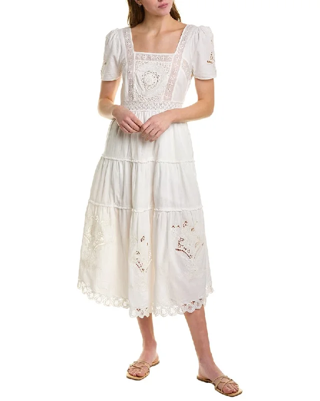 Special Offer For You Dreamy Aesthetic LoveShackFancy Prairie Midi Dress