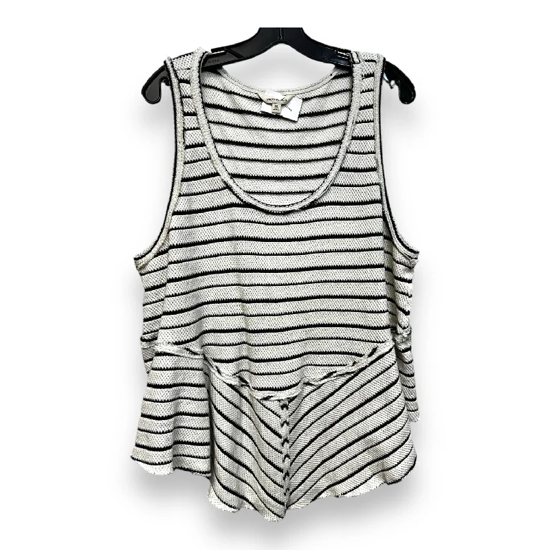 Clearance Sale, All Cheap Final Clearance Top Sleeveless By Lucky Brand O In Striped