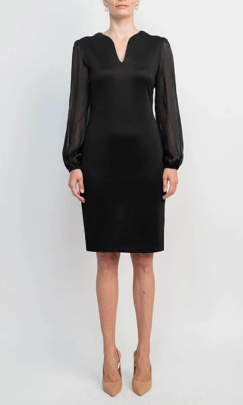 Limited Time Special Offer Feminine Elegant Connected Apparel TWM23506M1 - Long Sleeve Dress