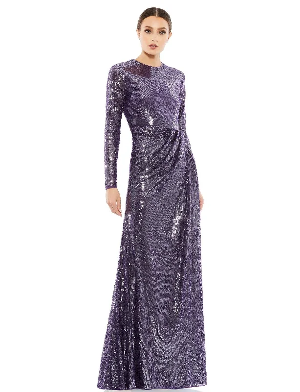 Casual Chic Deals Exquisite Craftsmanship Mac Duggal 10824 Formal Long Sleeve Sequins Dress Sale