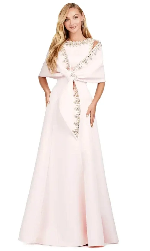 Limited Stock, Big Discounts Boho - Chic Festival - Ready Style Ashley Lauren 11426 - Sleeveless Satin Gown with Shawl