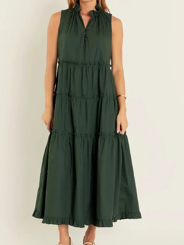 New Season Fashion Preview Feminine Charm Gwen Ruffled Maxi Dress