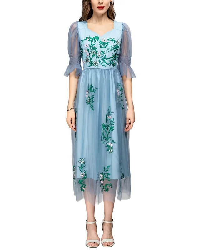 Unbeatable Deals Ethnic Cultural Event Wear BURRYCO Midi Dress