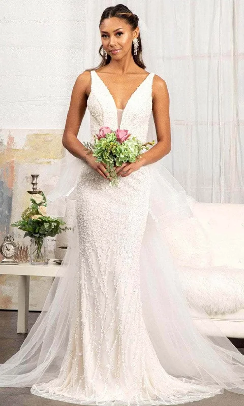 Hot Brand Discounts Vintage Look GLS by Gloria GL3014 - Sleeveless V-Neck Wedding Dress