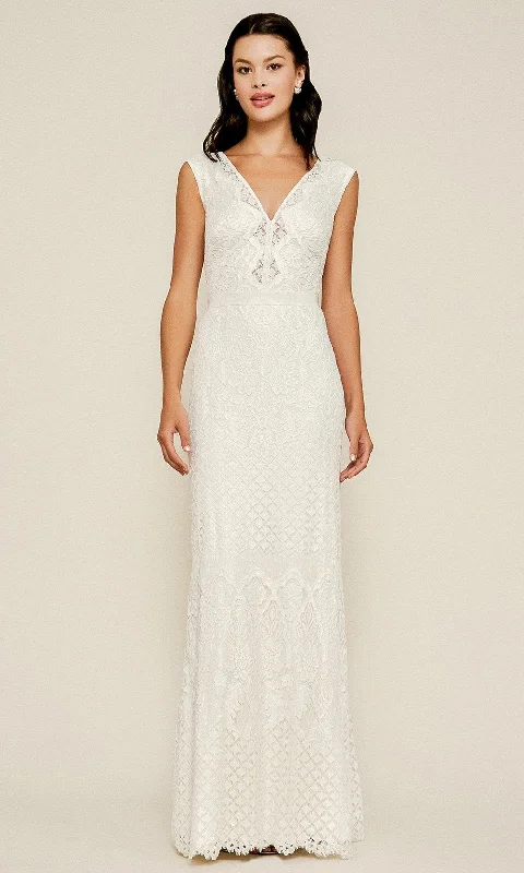 Hot Picks Elegant Attire Tadashi Shoji - Sleeveless V Neck Full Lace Gown BGK19191LBRSC