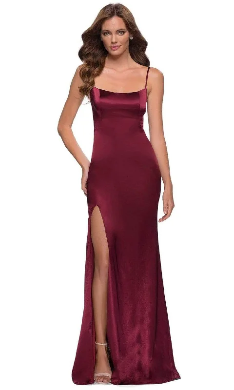 Limited-Time Offer Elegant Attire La Femme - 29945 Satin Modest Prom Sheath Dress