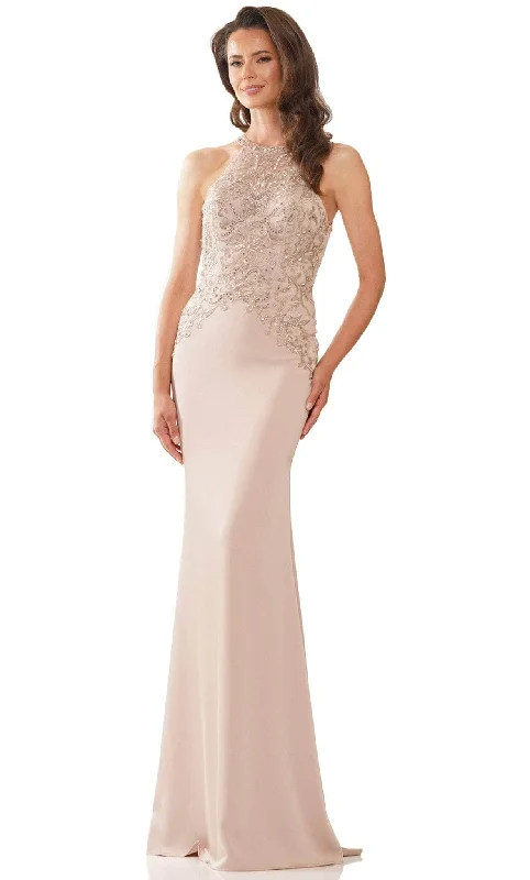 Gift Ideas Urban Sophistication Rina di Montella RD2755 - Sleeveless Halter Neck Evening Dress