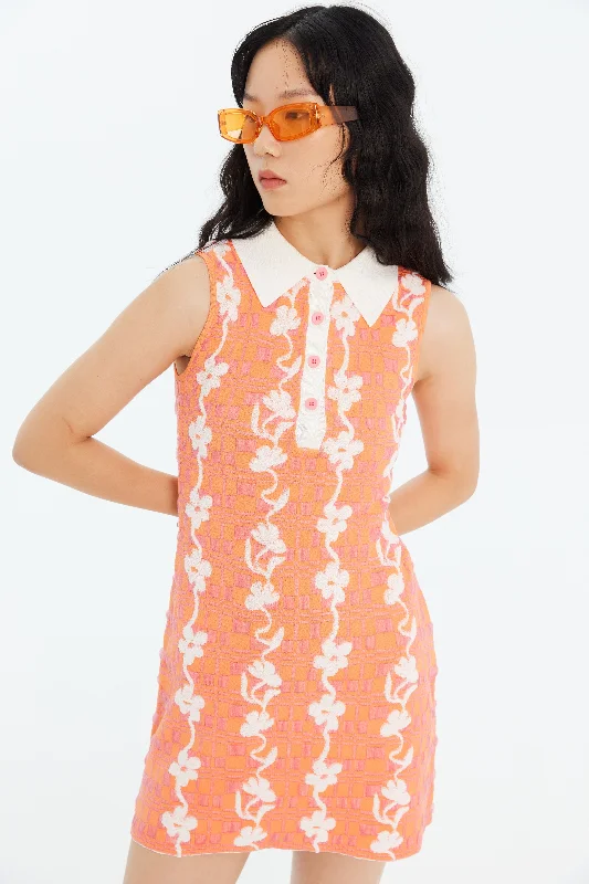 Weekend Exclusive Flash Sale JESS FLORAL STITCH ECO MINI TANK DRESS