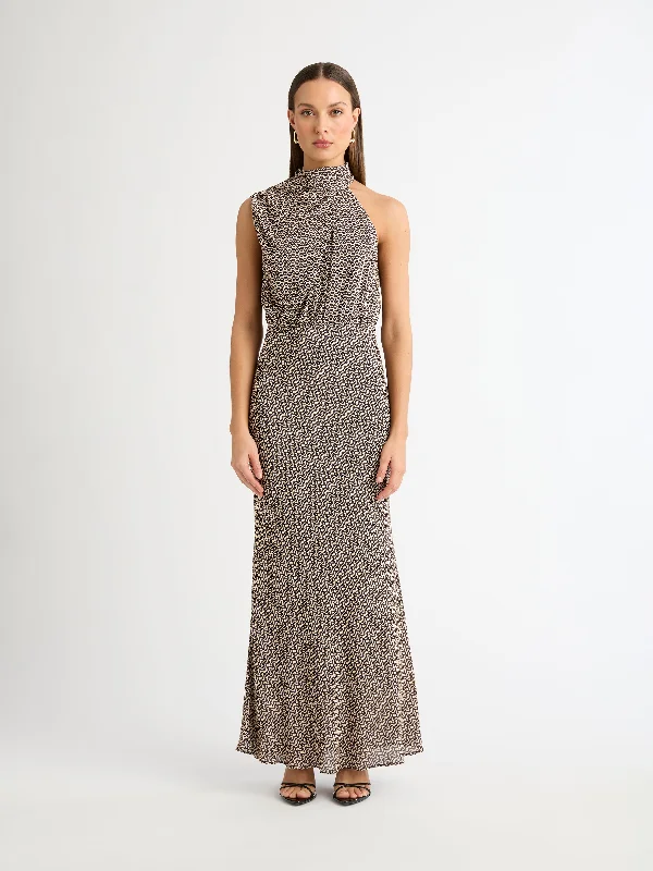 Explore What'S New Feminine Elegant VIBRATIONS MAXI DRESS