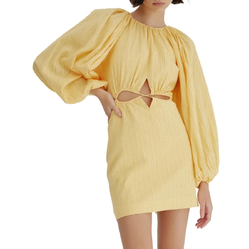 Top Deals Sleek Design Arwyn Mini Dress In Sunflower