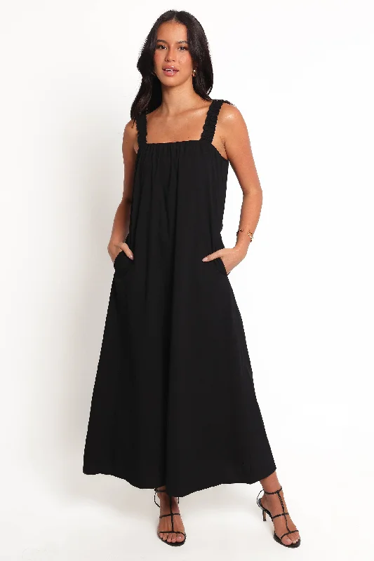 Cool Prices Elegant Details Alessandra Maxi Dress - Black