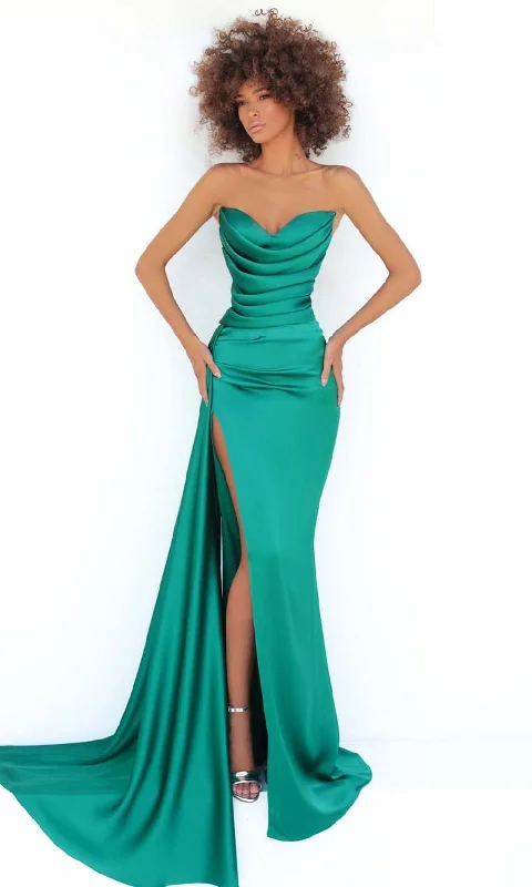 Sale Event, Prices Rock Hollywood Glam Award - Show Style Tarik Ediz - 51144 Draped Cowl Satin Gown